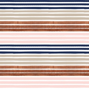 painter stripes painted stripe rose gold navy and blush pink