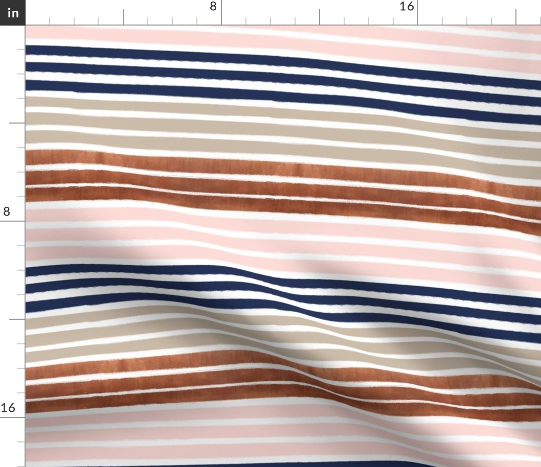 painter stripes painted stripe rose gold navy and blush pink