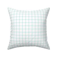 light teal windowpane grid 1" square check graph paper