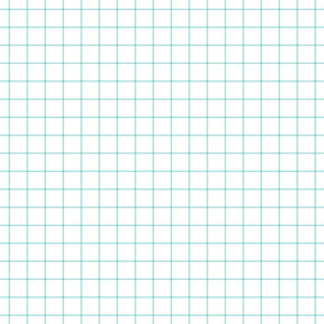 light teal windowpane grid 1" square check graph paper