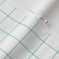 mint green windowpane grid 1" square check graph paper