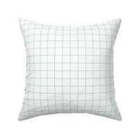 mint green windowpane grid 1" square check graph paper