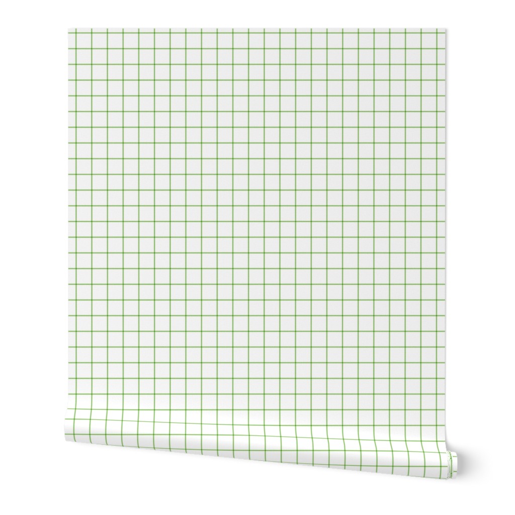 apple green windowpane grid 1" square check graph paper