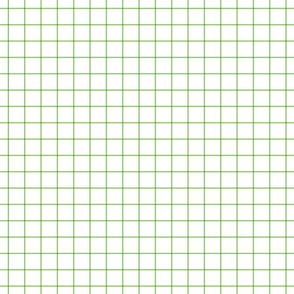 apple green windowpane grid 1" square check graph paper