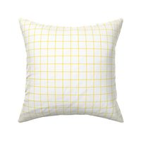 lemon yellow windowpane grid 1" square check graph paper