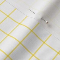 lemon yellow windowpane grid 1" square check graph paper