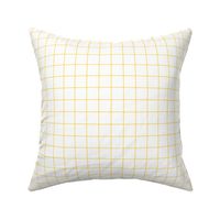 sunshine yellow windowpane grid 1" square check graph paper