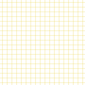 sunshine yellow windowpane grid 1" square check graph paper