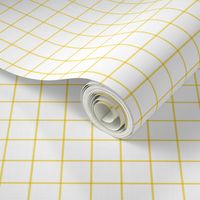 butter yellow windowpane grid 1" square check graph paper