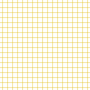 mustard yellow windowpane grid 1" square check graph paper