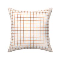orange windowpane grid 1" square check graph paper