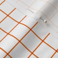 orange windowpane grid 1" square check graph paper