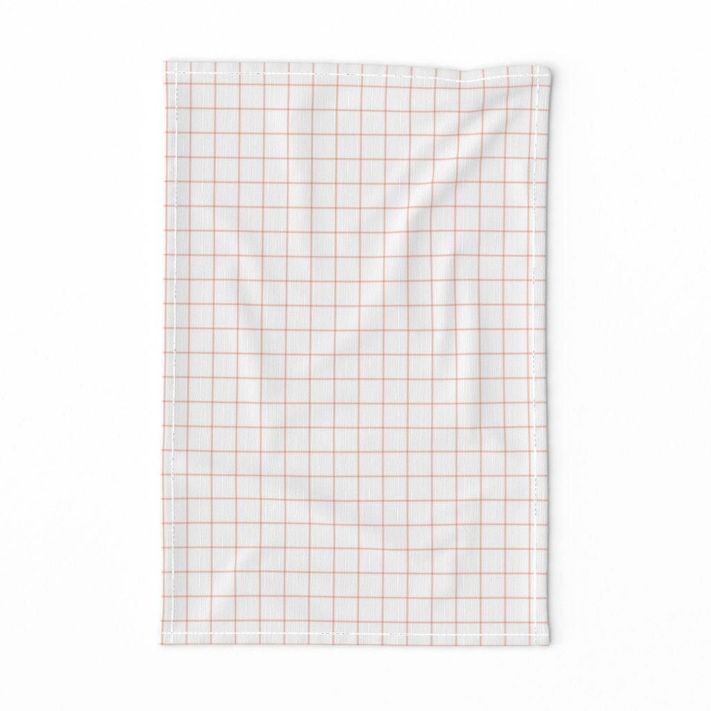 blush windowpane grid 1" square check graph paper #F9CABA