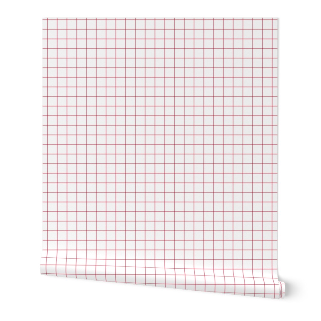 berry cream windowpane grid 1" square check graph paper