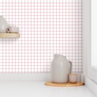 berry cream windowpane grid 1" square check graph paper