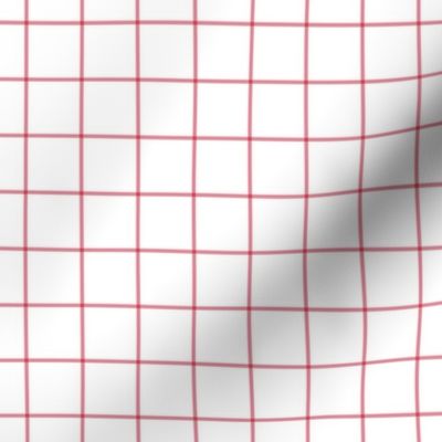 berry cream windowpane grid 1" square check graph paper