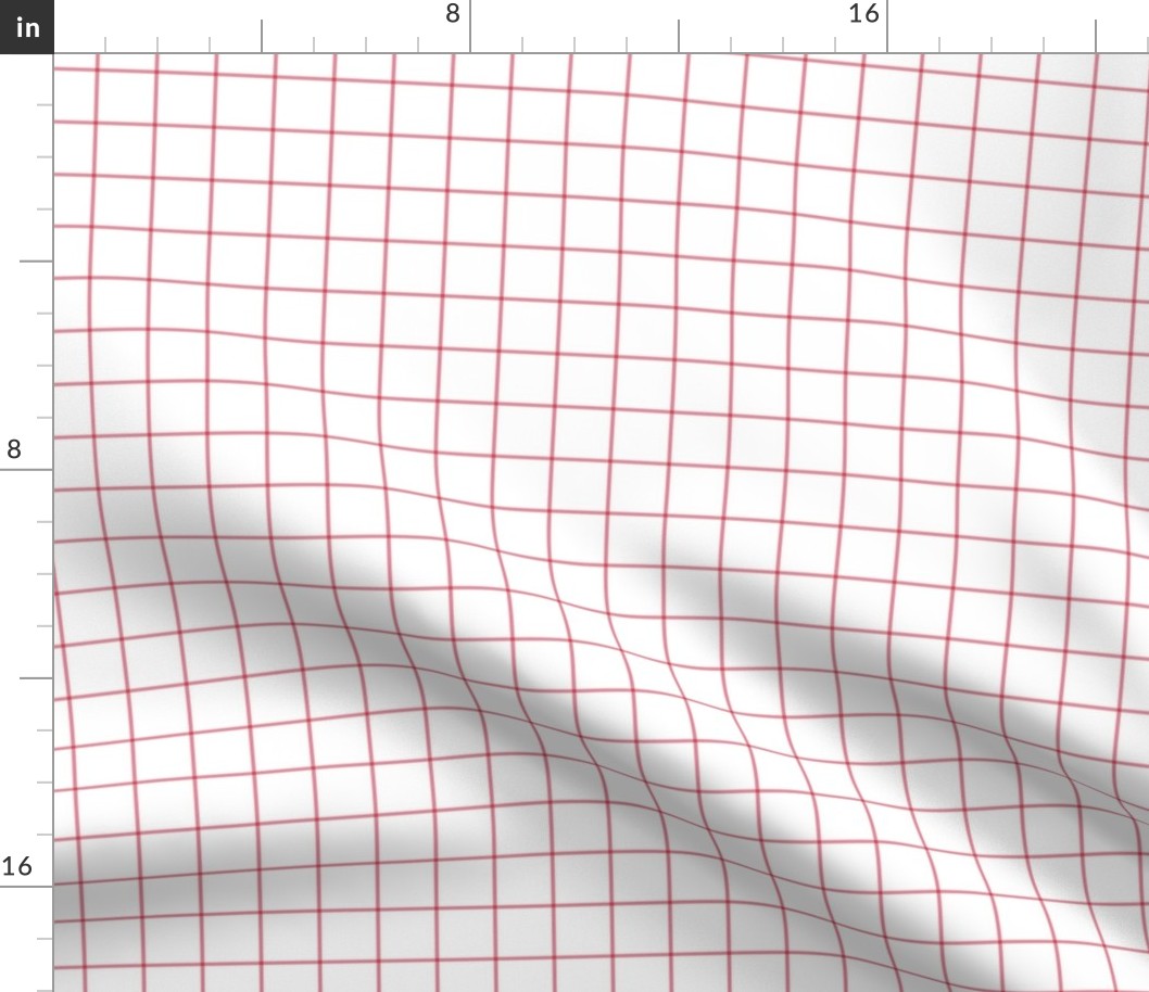 berry cream windowpane grid 1" square check graph paper