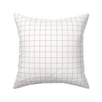dusty pink windowpane grid 1" square check graph paper
