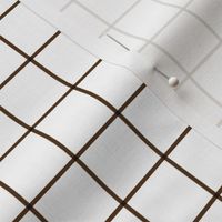 brown windowpane grid 1" square check graph paper