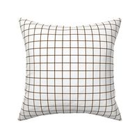 brown windowpane grid 1" square check graph paper