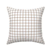 chocolate brown windowpane grid 1" square check graph paper #744527