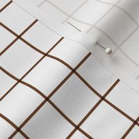 chocolate brown windowpane grid 1" square check graph paper #744527