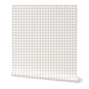 tan windowpane grid 1" square check graph paper