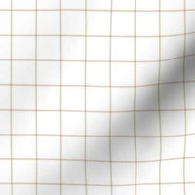 sand windowpane grid 1" square check graph paper