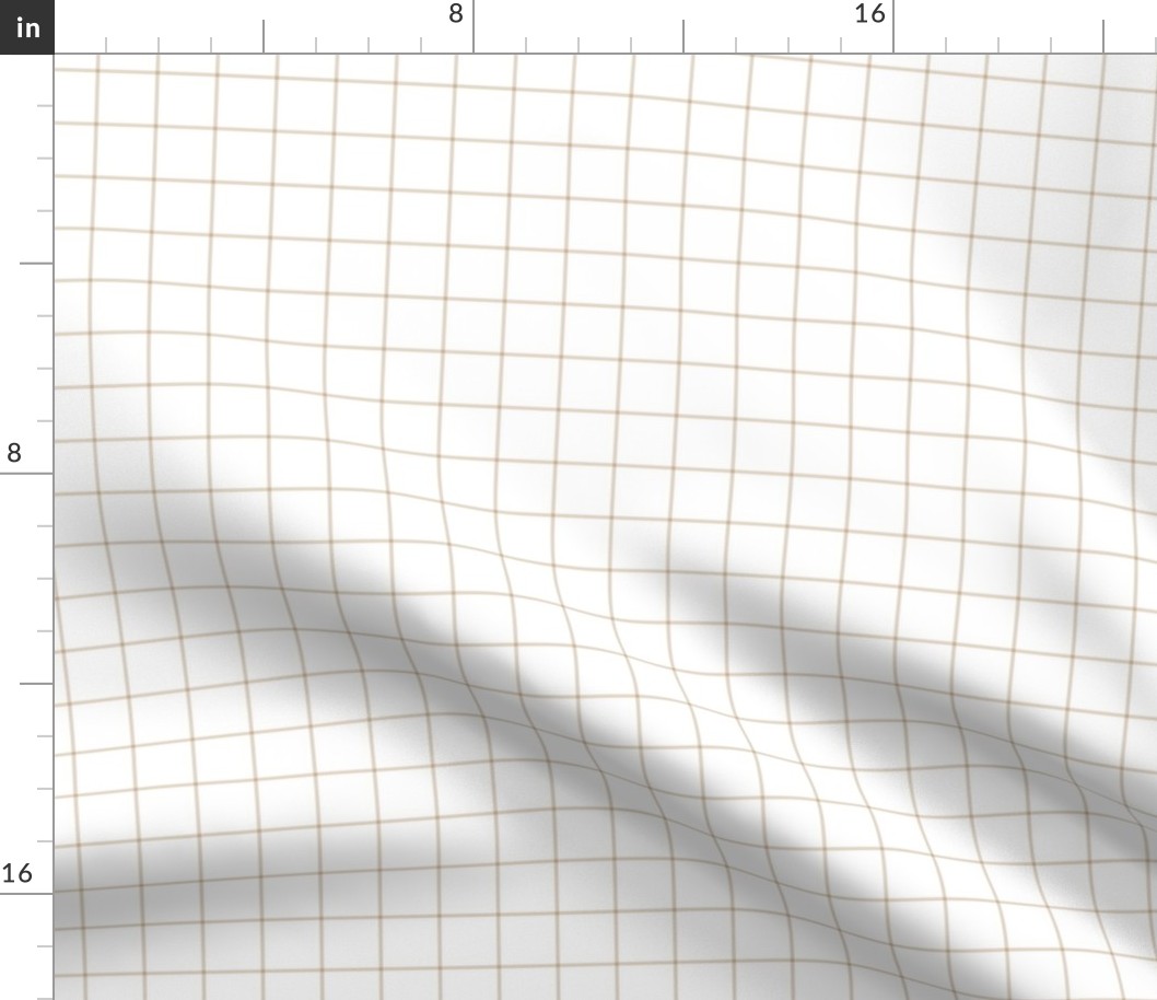 sand windowpane grid 1" square check graph paper