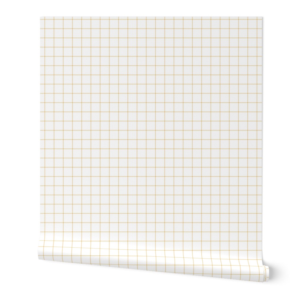 creamy banana windowpane grid 1" square check graph paper