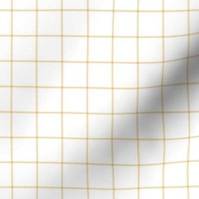 creamy banana windowpane grid 1" square check graph paper