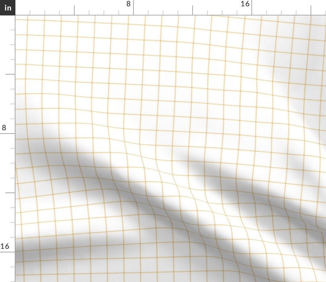 creamy banana windowpane grid 1" square check graph paper