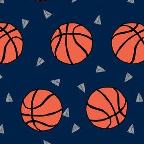 Basketball Wallpaper Fabric Wallpaper and Home Decor  Spoonflower