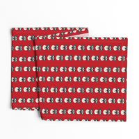 schnauzer head fabric dog head fabric dogs pets pet fabric - red