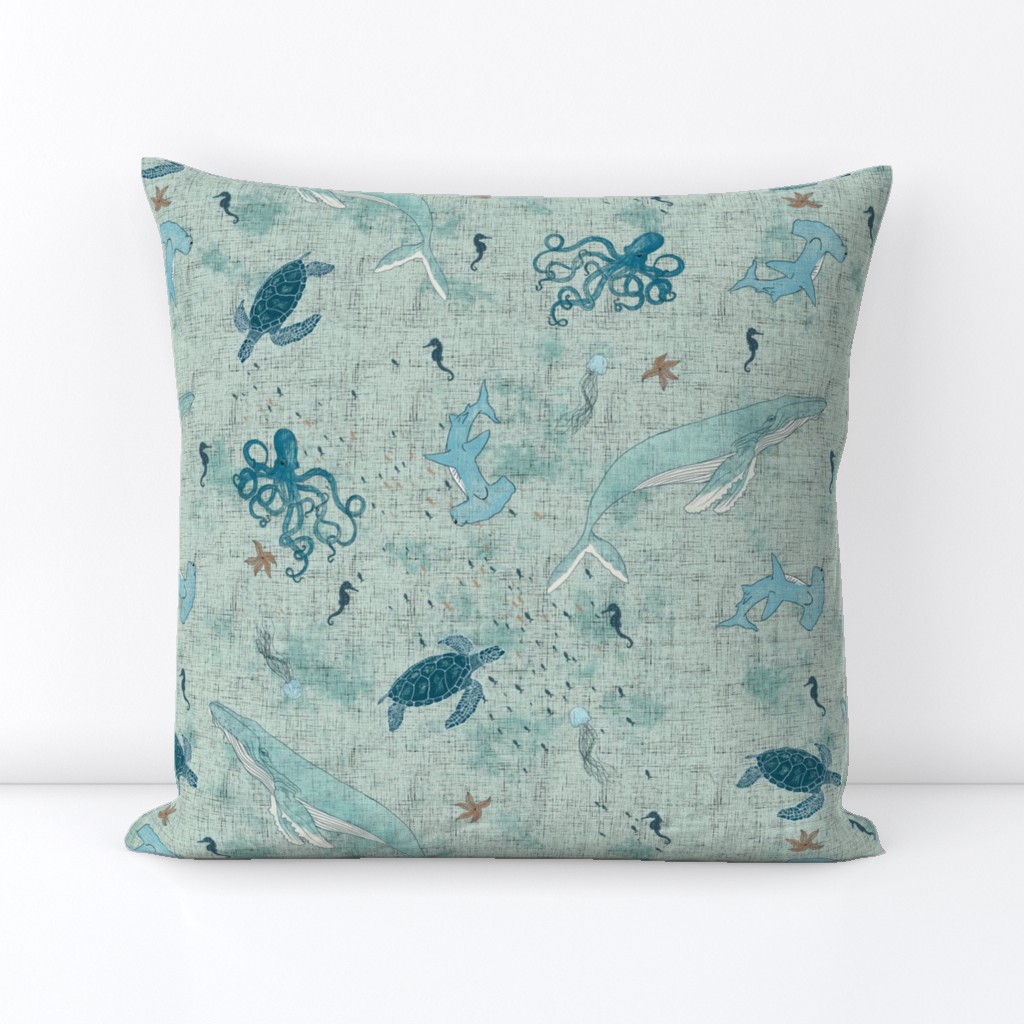 Nautical - Whales, Seaturtles, Fishes, Sharks, Seahorses 