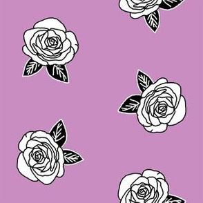 roses fabric // purple rose fabric florals flower fabric