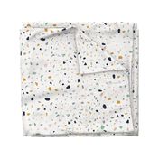 Jumbo - Terrazzo Print  - Navy, Green, Grey, Mustard and Pink (HALF-DROP)