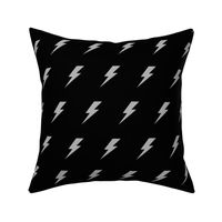 Lightening bolt grey and black