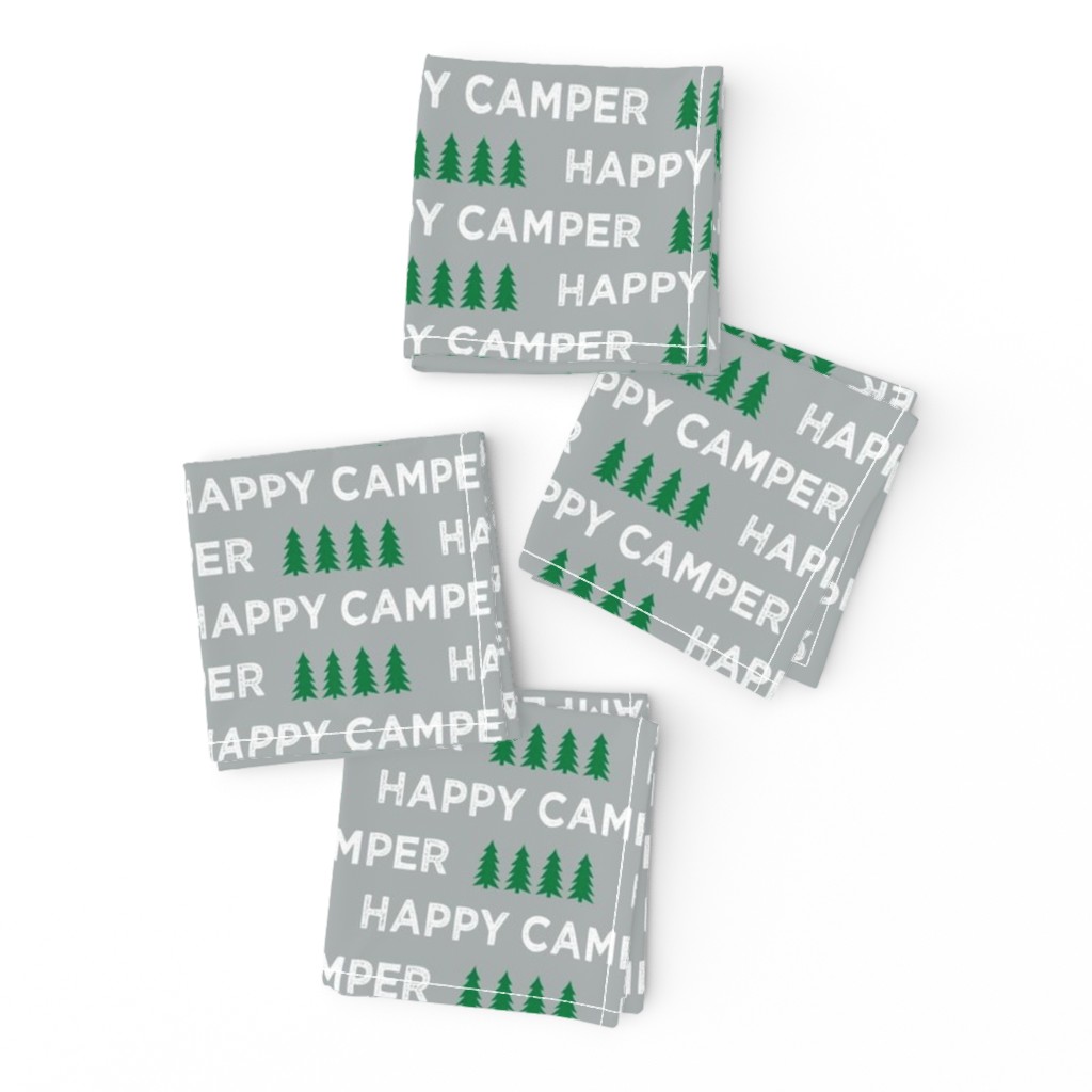 happy camper || grey and green
