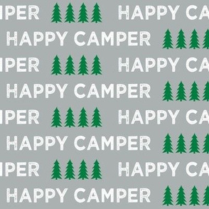 happy camper || grey and green