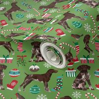 german shorthaired pointer christmas dog fabric dogs and holiday xmas fabric