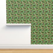 german shorthaired pointer christmas dog fabric dogs and holiday xmas fabric