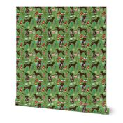 german shorthaired pointer christmas dog fabric dogs and holiday xmas fabric