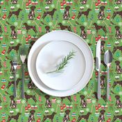 german shorthaired pointer christmas dog fabric dogs and holiday xmas fabric