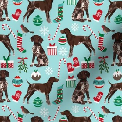 german shorthaired pointer dog christmas fabric dog christmas design