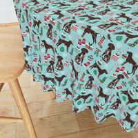 german shorthaired pointer dog christmas fabric dog christmas design