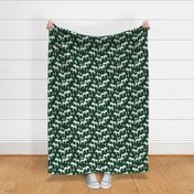 moose fabric // moose nursery baby fabric - hunter green