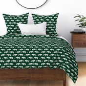 buffalo fabric // nursery baby cabin outdoors fabric print andrea lauren design - hunter green