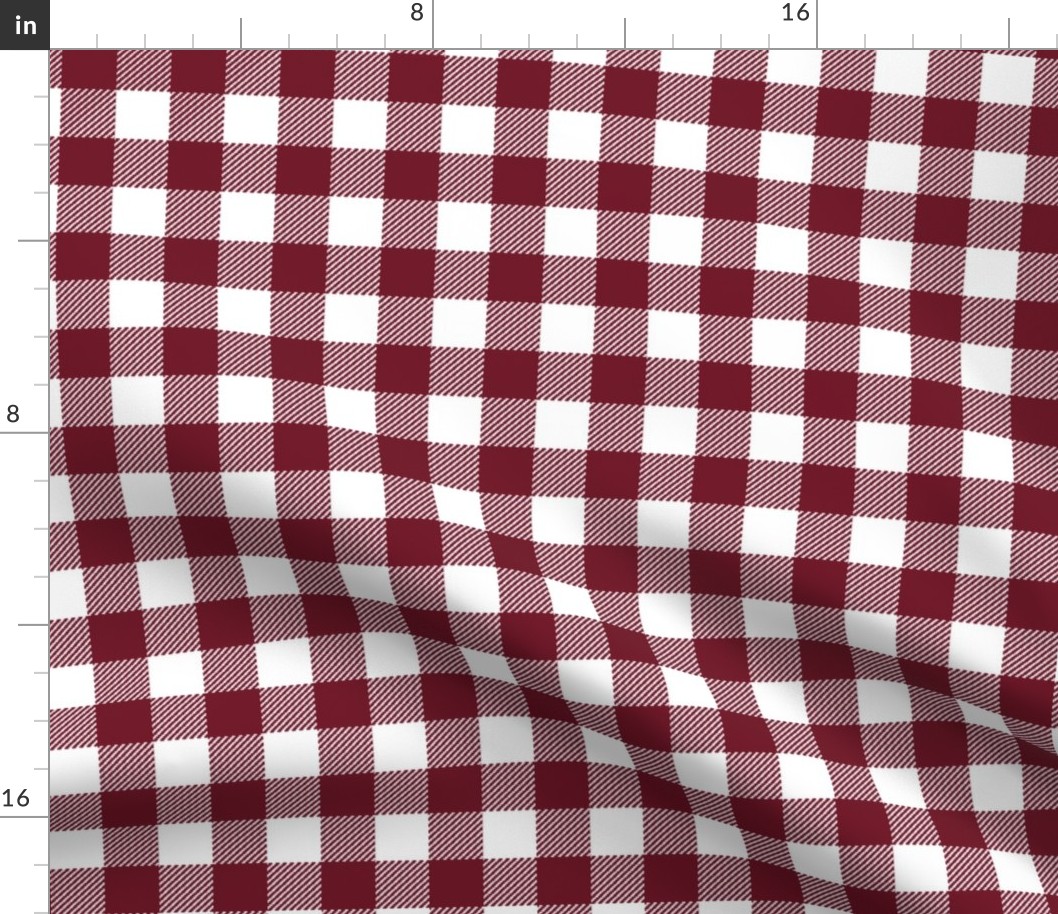 buffalo plaid // buffalo check fabric buffalo check tartan gingham plaid trend - maroon