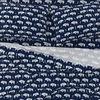 buffalo fabric // nursery baby cabin outdoors fabric print andrea lauren design - navy